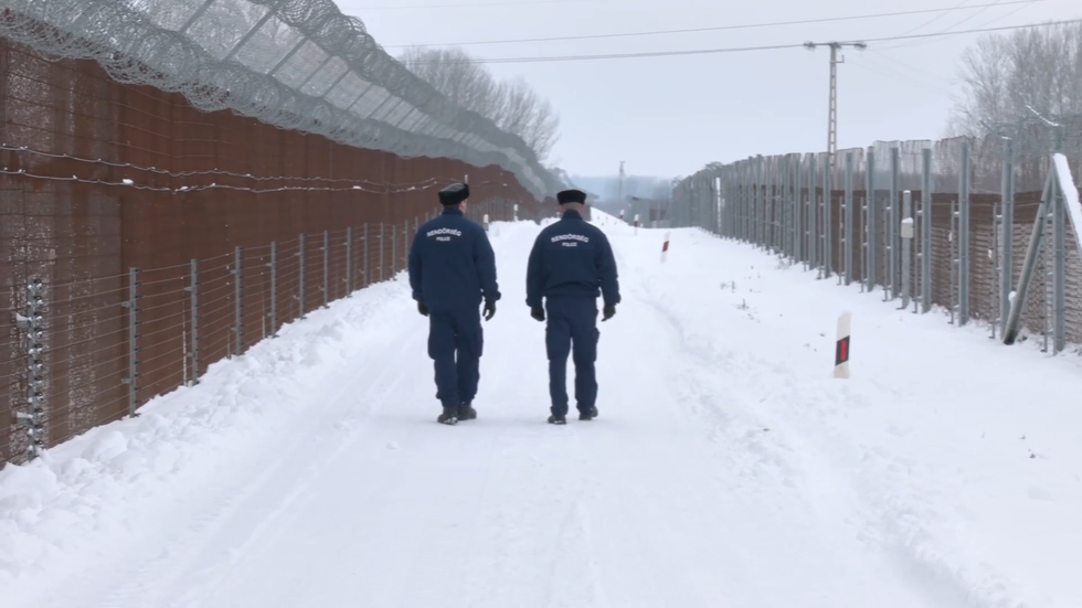 Hungarian border guards