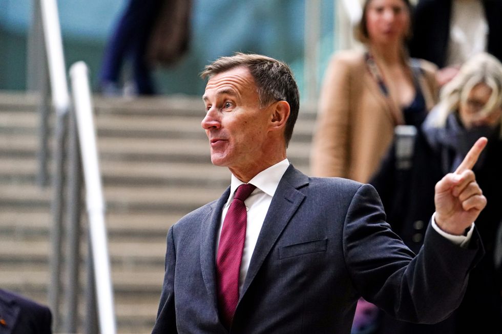 Hunt said the income tax personal allowance, higher rate threshold, main national insurance thresholds and the inheritance tax thresholds will be frozen until April 2028.