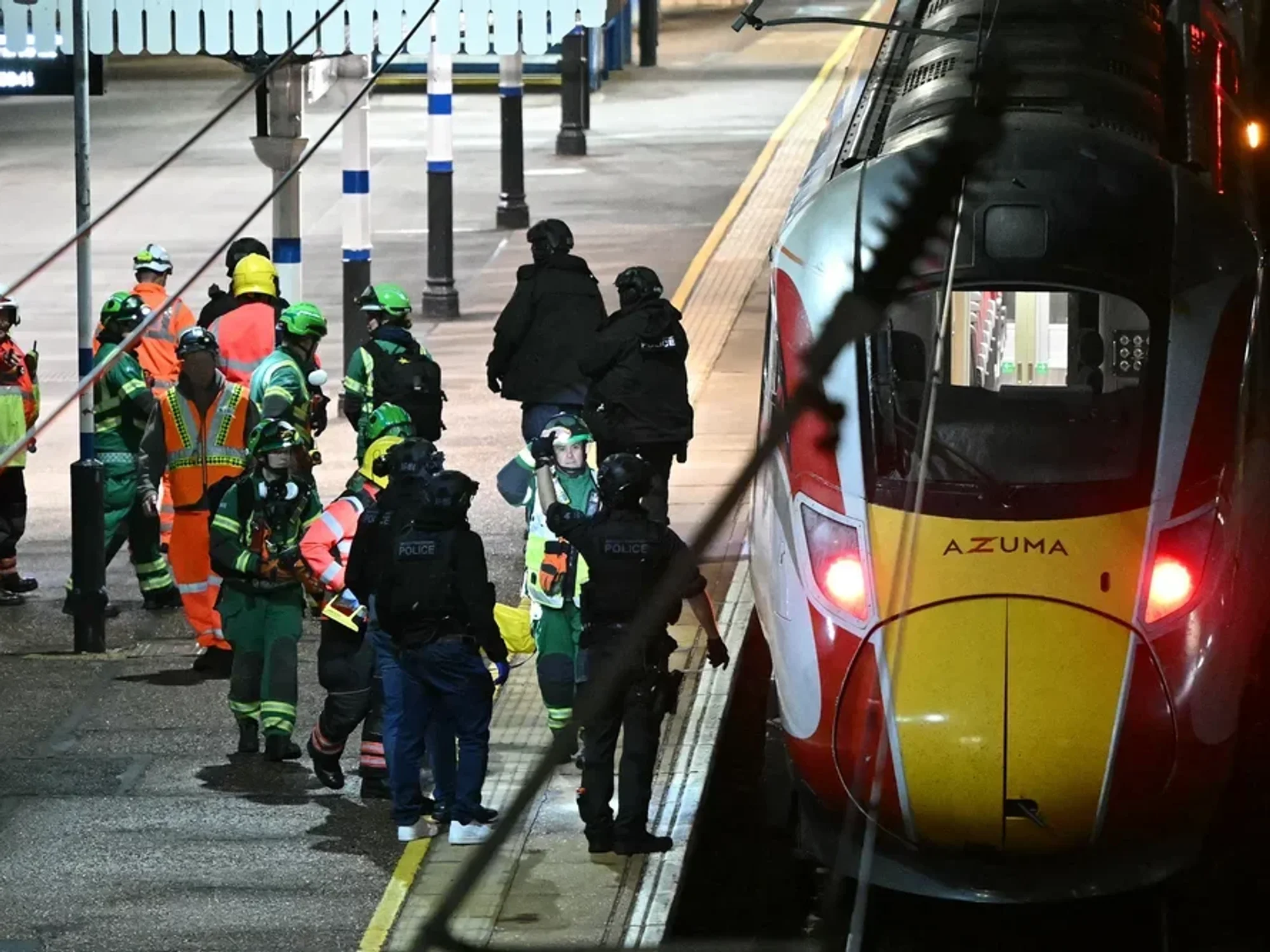 Huntington train stabbing