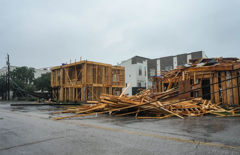 Hurricane Beryl destruction
