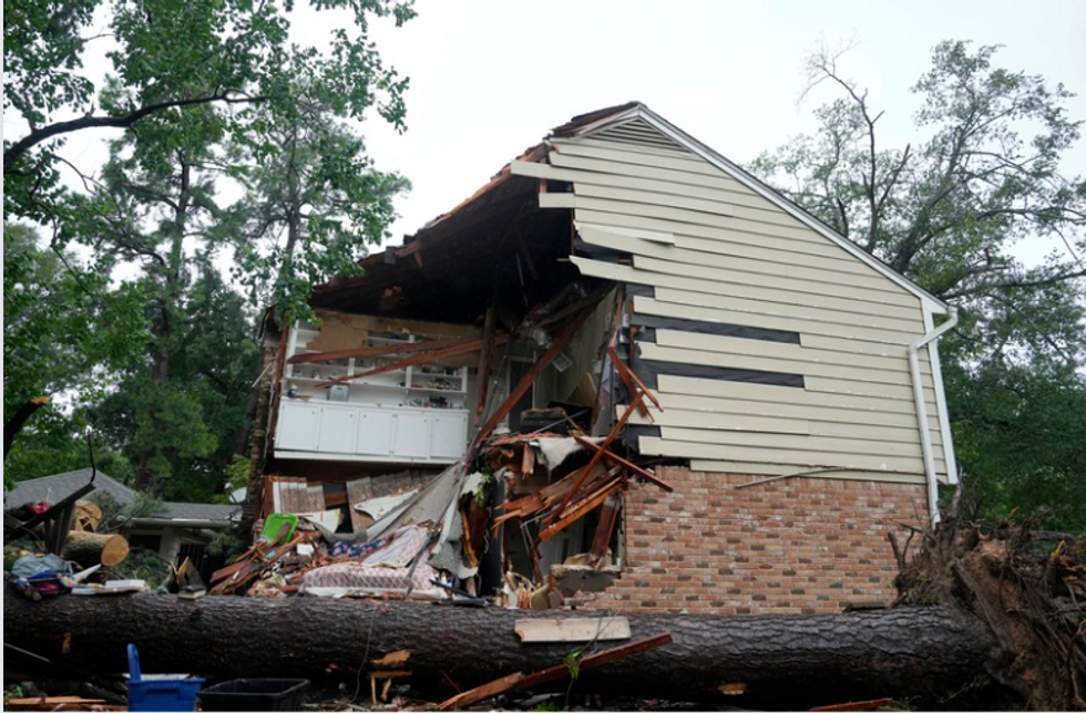 Hurricane Beryl destruction