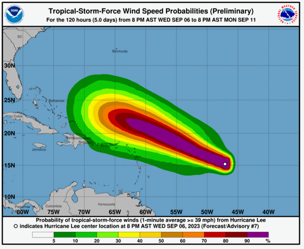 US weather warning Hurricane Lee to trigger 'lifethreatening' sea surge