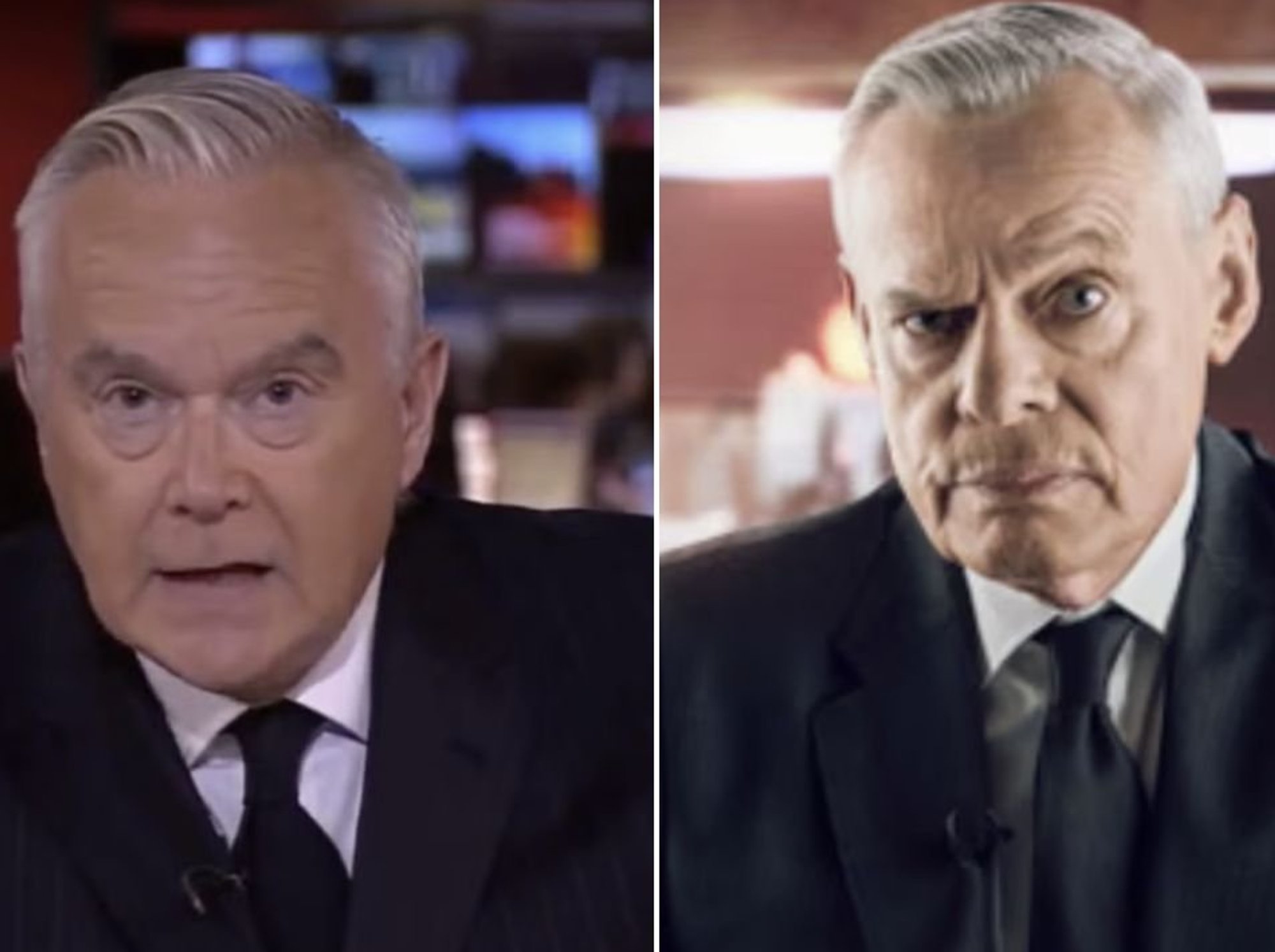 Huw Edwards and Martin Clunes