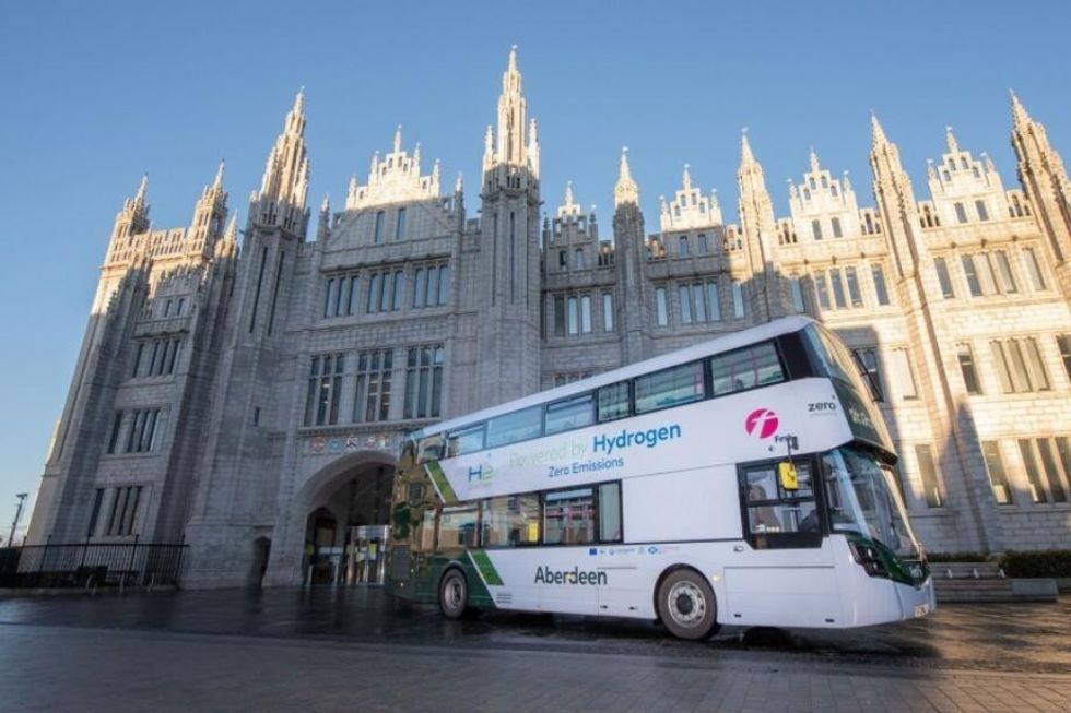 Hydrogen bus in Aberdeen