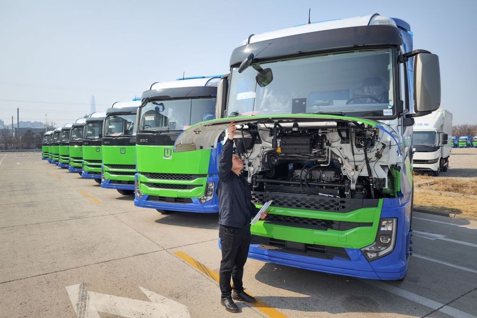 Hydrogen fleet of HGVs