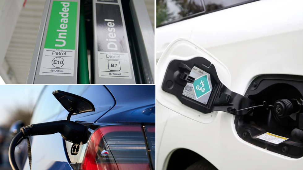 hydrogen/petrol diesel car/electric