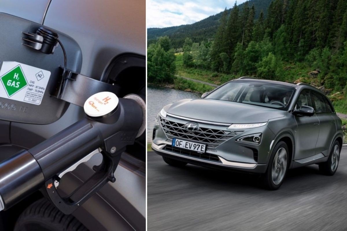 Hydrogen refuelling pump and the Hyundai Nexo fuel cell vehicle