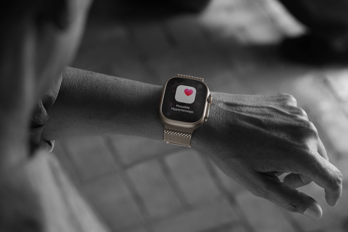 hypertension notification on an apple watch ultra 3