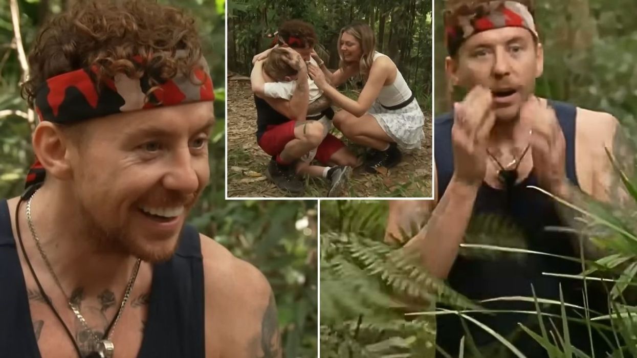 I'm A Celeb star Danny Jones reduced to tears during surprise visit: 'Crying happy tears'