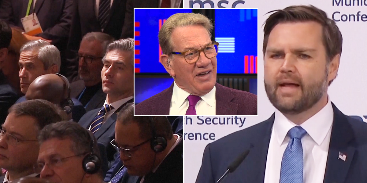 NextImg:Michael Portillo admits ‘I started cheering’ as JD Vance STUNNED European ‘commissars’ with blistering attack