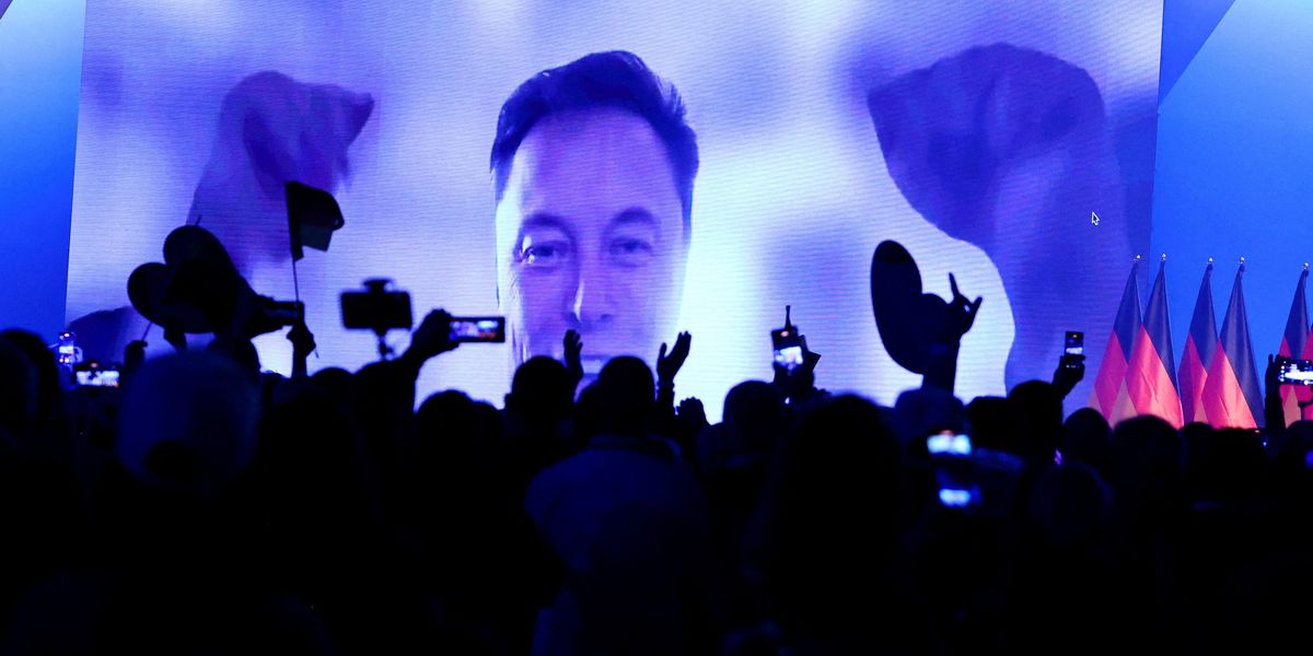 NextImg:Elon Musk makes surprise appearance at AfD event as he tells Germans there is 'too much focus on past guilt'