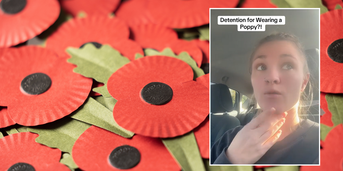 NextImg:Schoolgirl 'given DETENTION for wearing a poppy' as mother left furious with 'ridiculous' school decision
