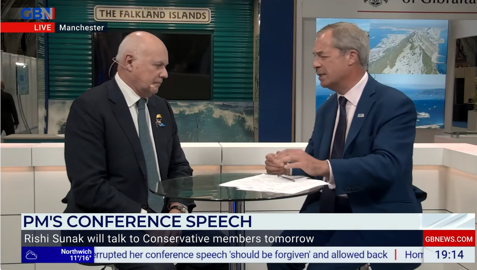 Iain Duncan Smith speaks to Nigel Farage on GB News