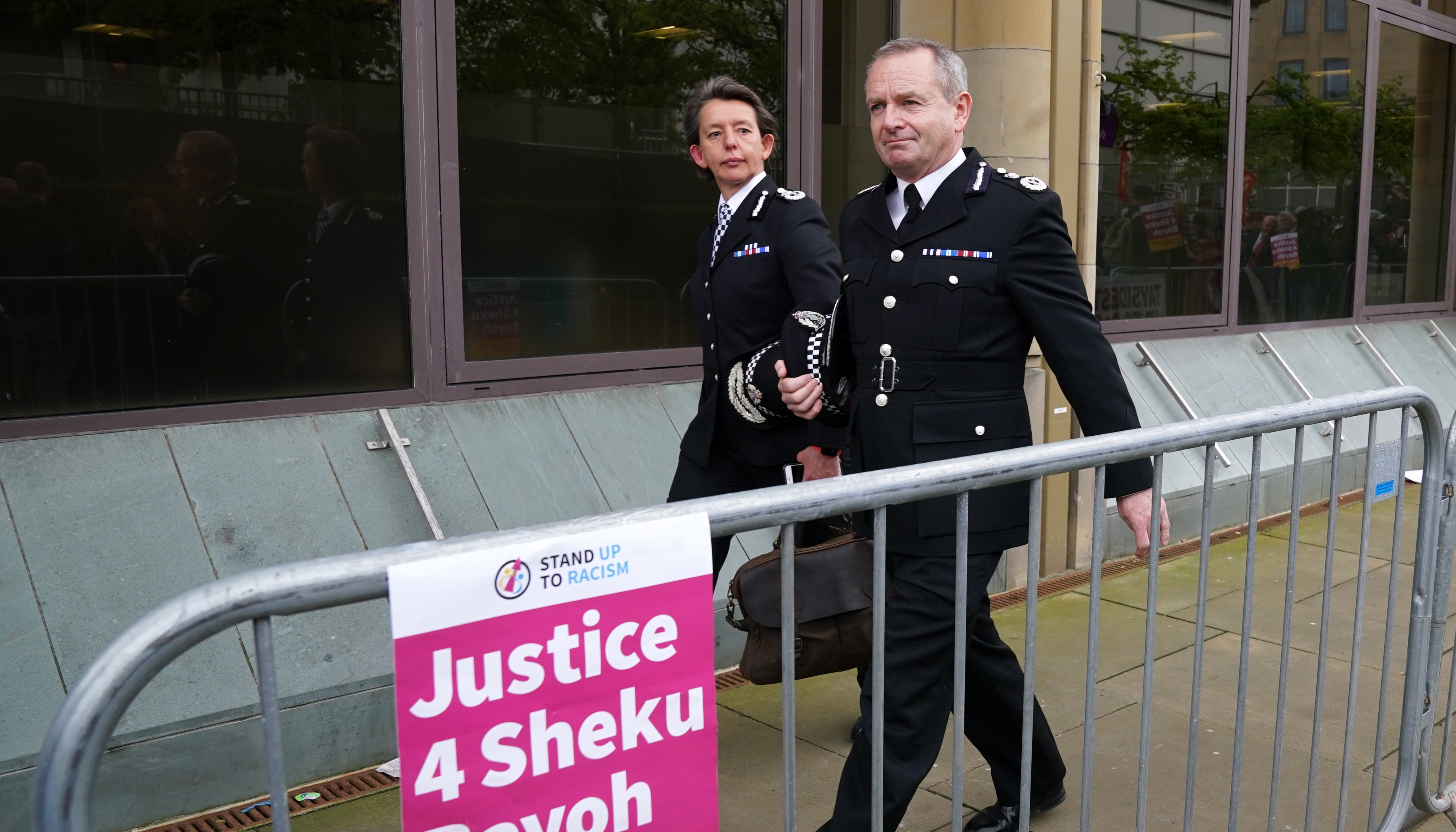 Iain Livingstone at the start of a public inquiry into the death of Sheku Bayoh