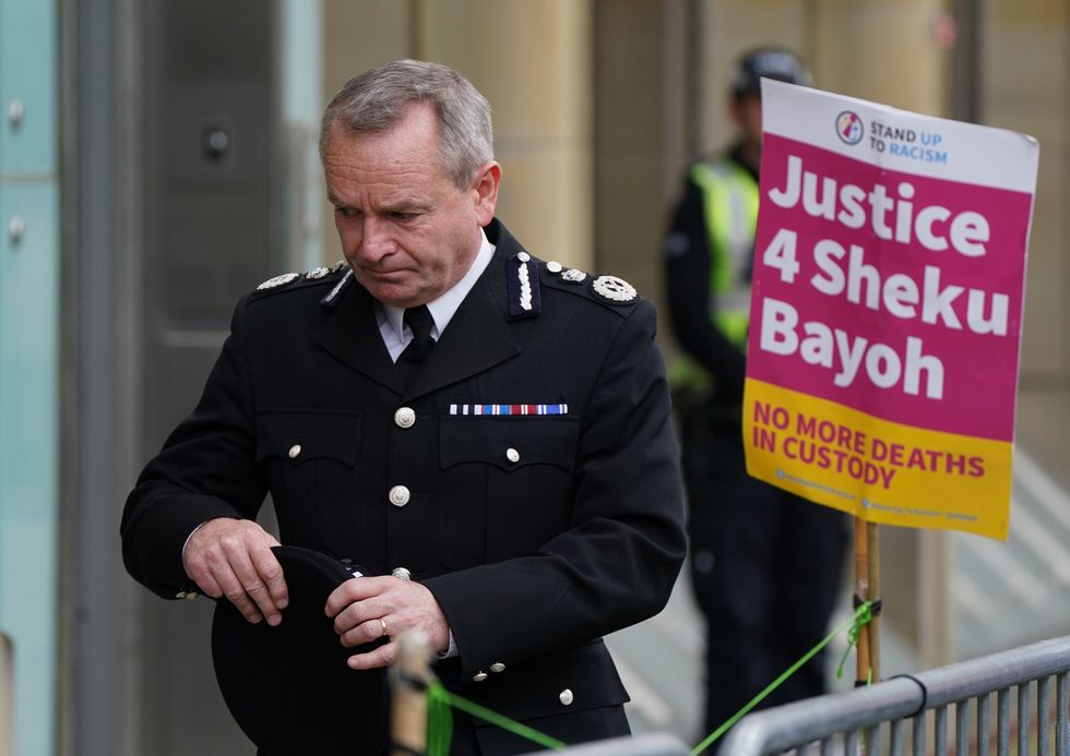 Iain Livingstone, Chief Constable of Police Scotland leaves Capital House in Edinburgh