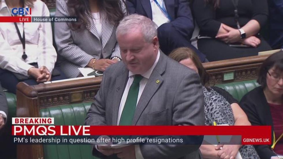 Ian Blackford calls Boris Johnson 'dead parrot' from Monty Python sketch during raucous PMQs