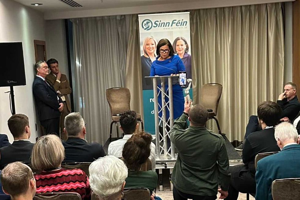Ian Byrne took a snap of the Sinn Fein fringe event