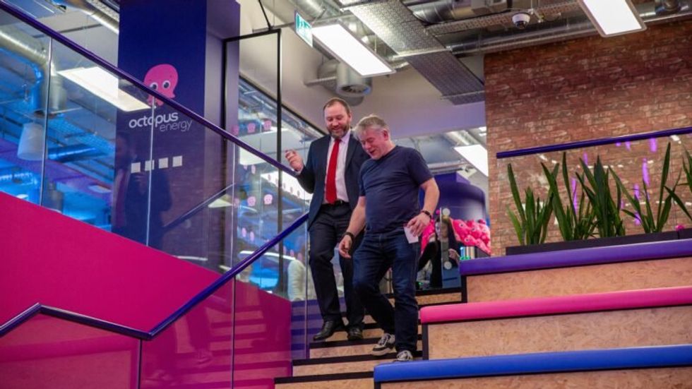 Ian Murray MP, Minister of State for Digital Government and Data, with Greg Jackson, CEO of Octopus and CustomerFirst co-chair, at a visit to their headquarters in January 2026