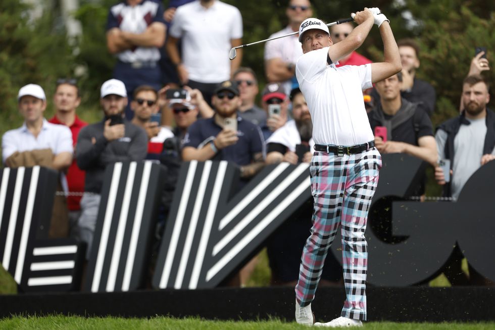 Ian Poulter during day two of the LIV Golf Invitational Series at the Centurion Club, Hertfordshire