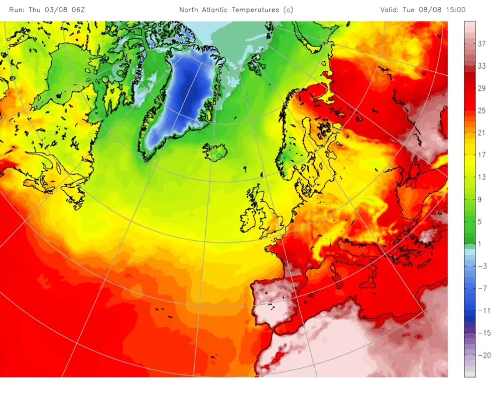 Iberia will see temperatures soar earlier than other parts of Europe