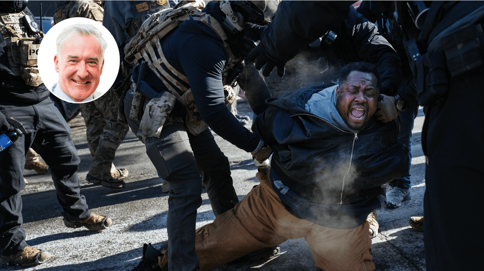 ICE detain protester