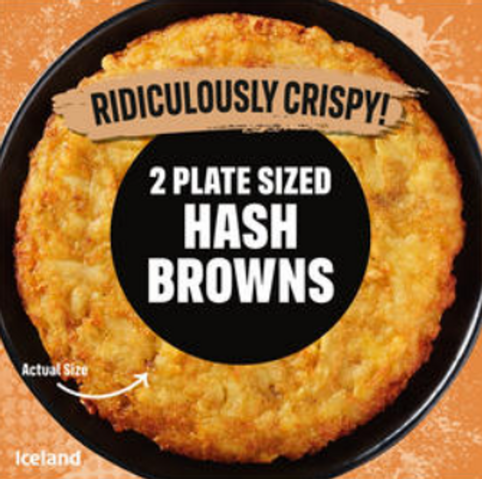 Iceland 2 Plate Sized Hash Browns