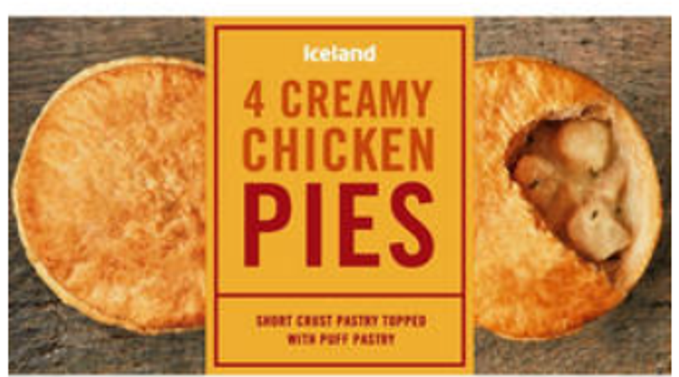 Iceland 4 Creamy Chicken Pies