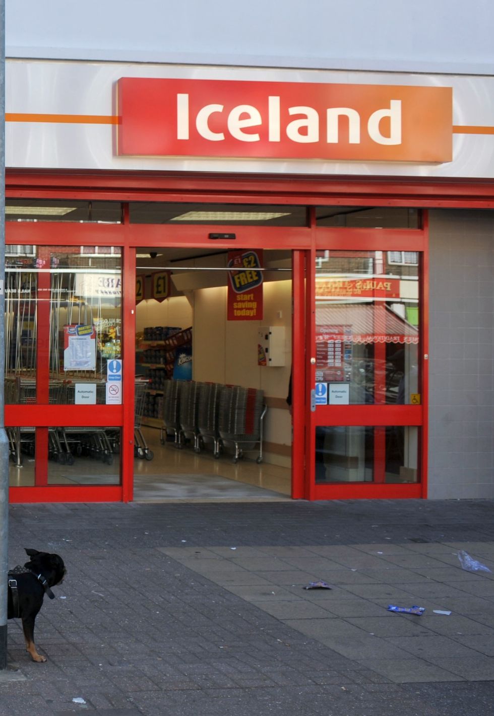 Iceland shop outside