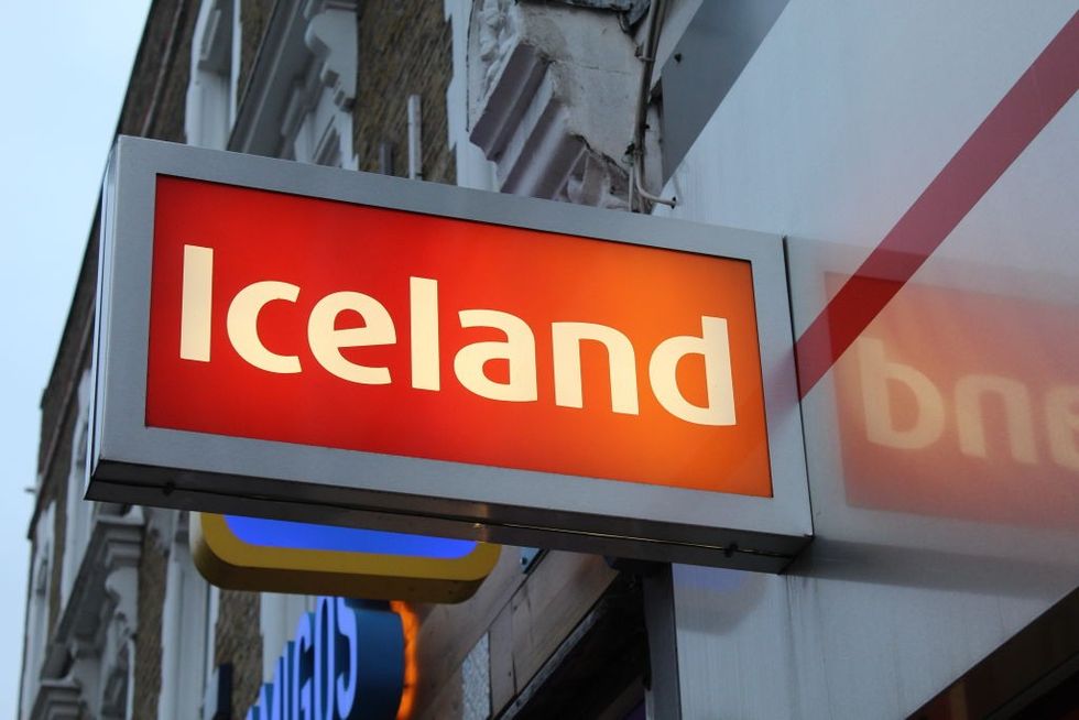 Iceland store sign