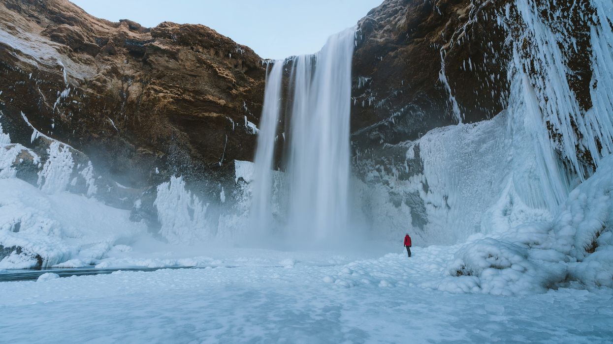 Iceland waterfall