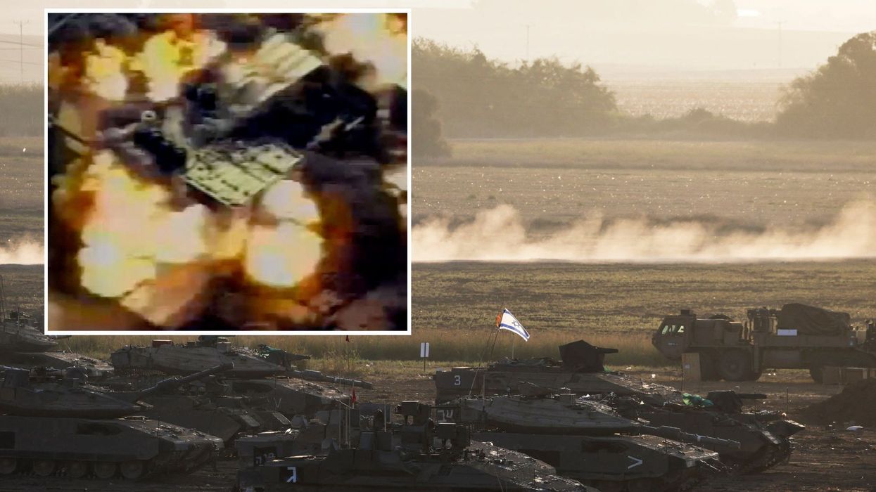 IDF on the border of the Gaza strip