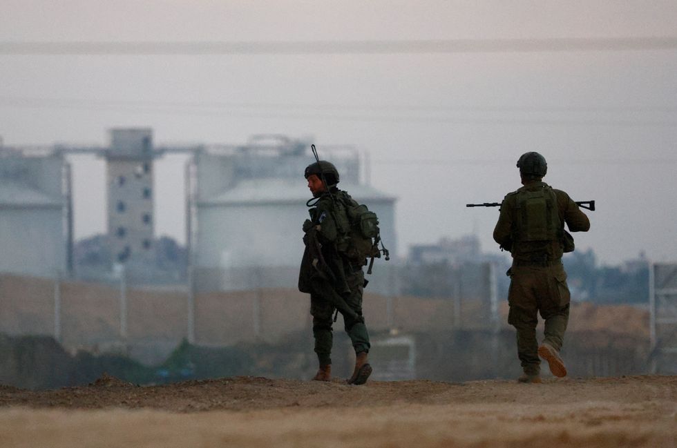 IDF troops on Gaza border