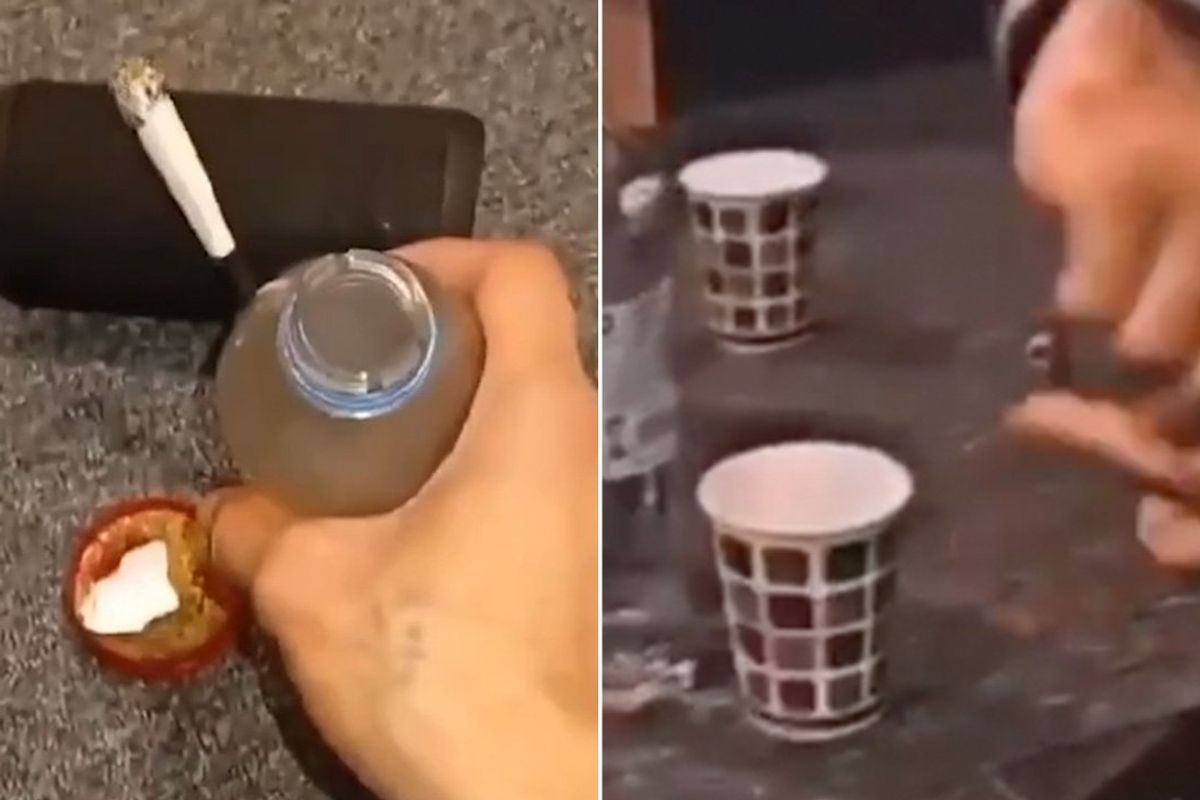 Illegal migrants have appeared to be sharing footage of drug and alcohol use inside the RAF Wethersfield asylum seeker accommodation