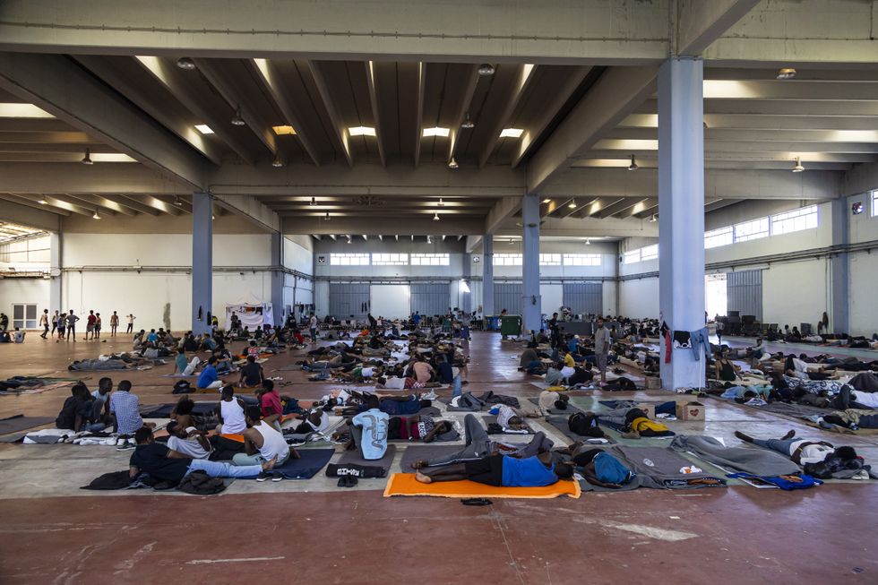 Illegal migrants in Libya