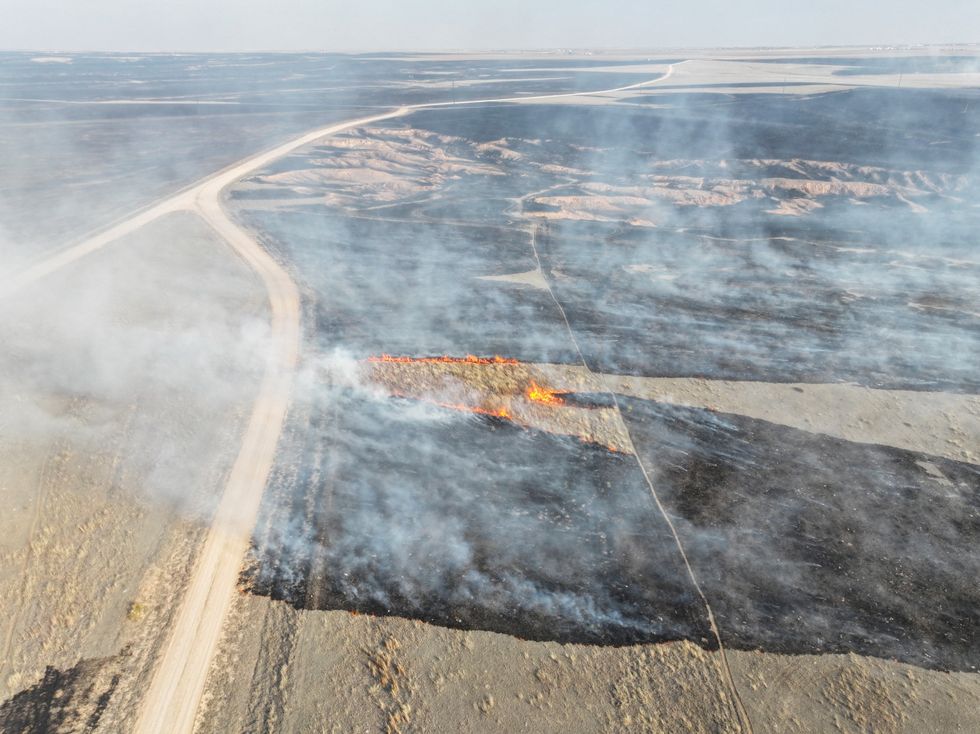 Image of fires from above