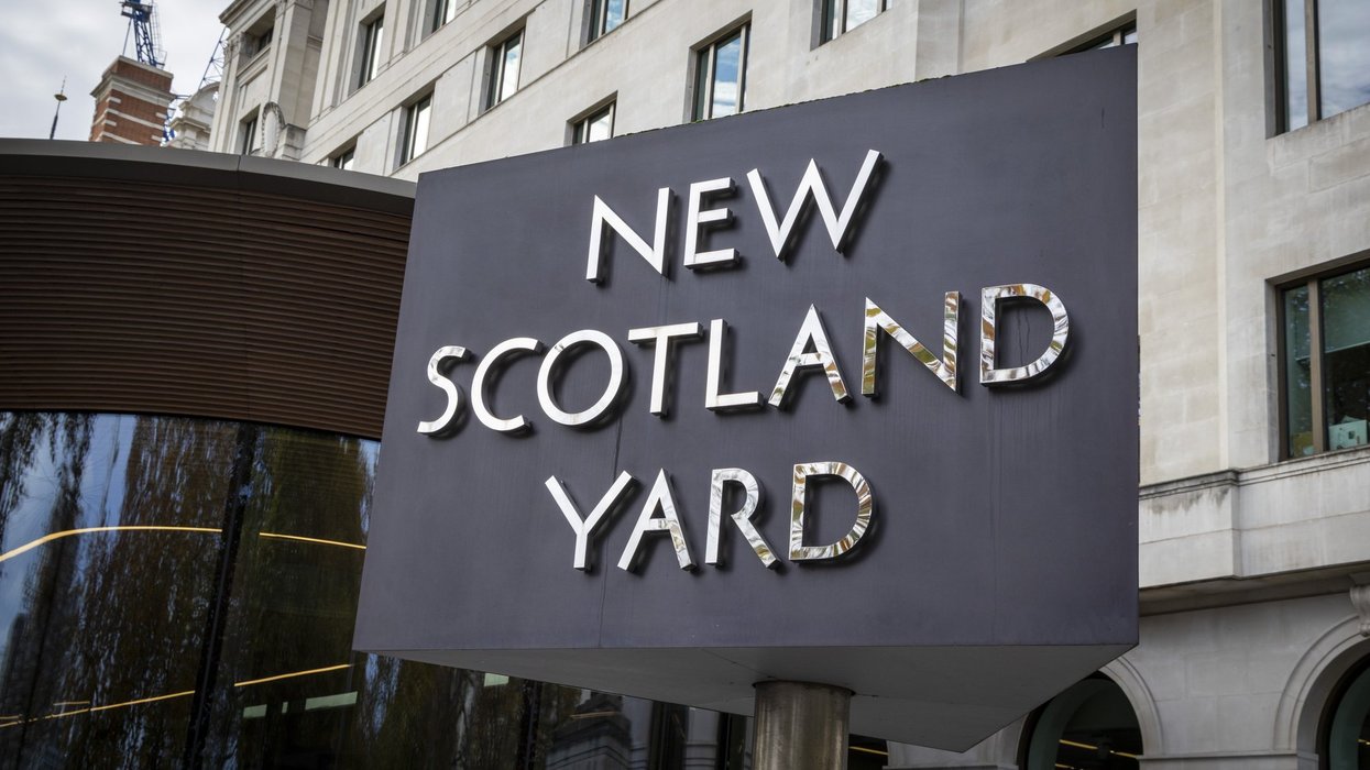 Image of signage outside New Scotland Yard