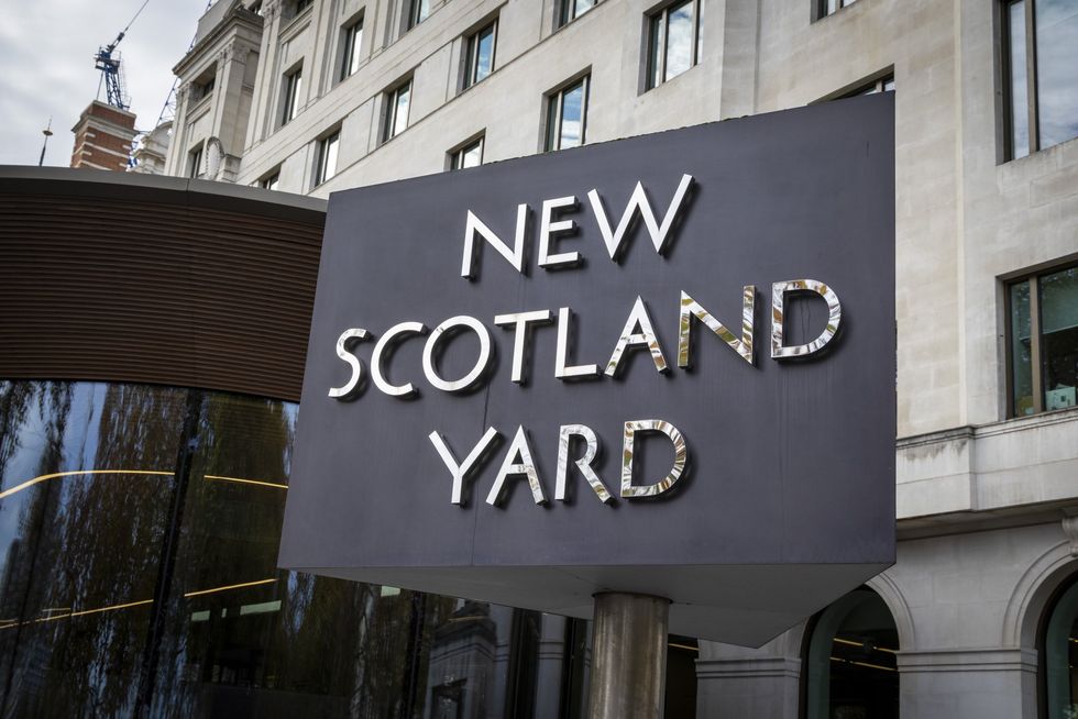 Image of signage outside New Scotland Yard
