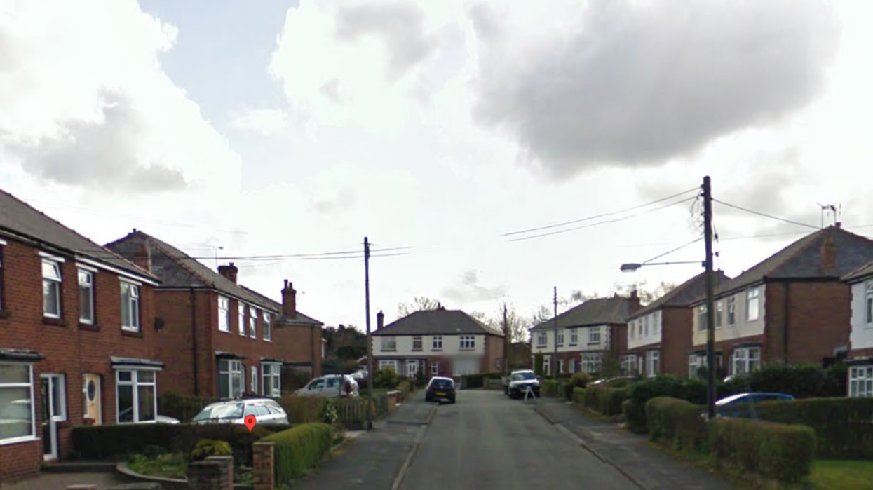 Image of street where bull went on rampage