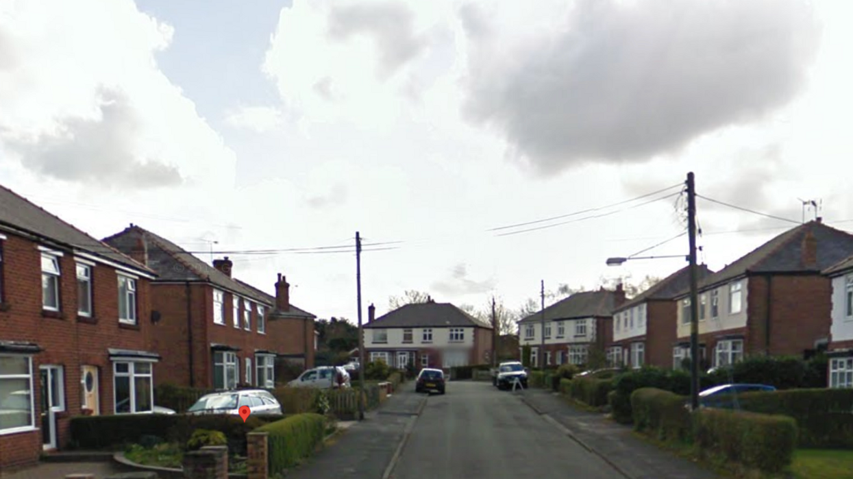 Image of street where bull went on rampage