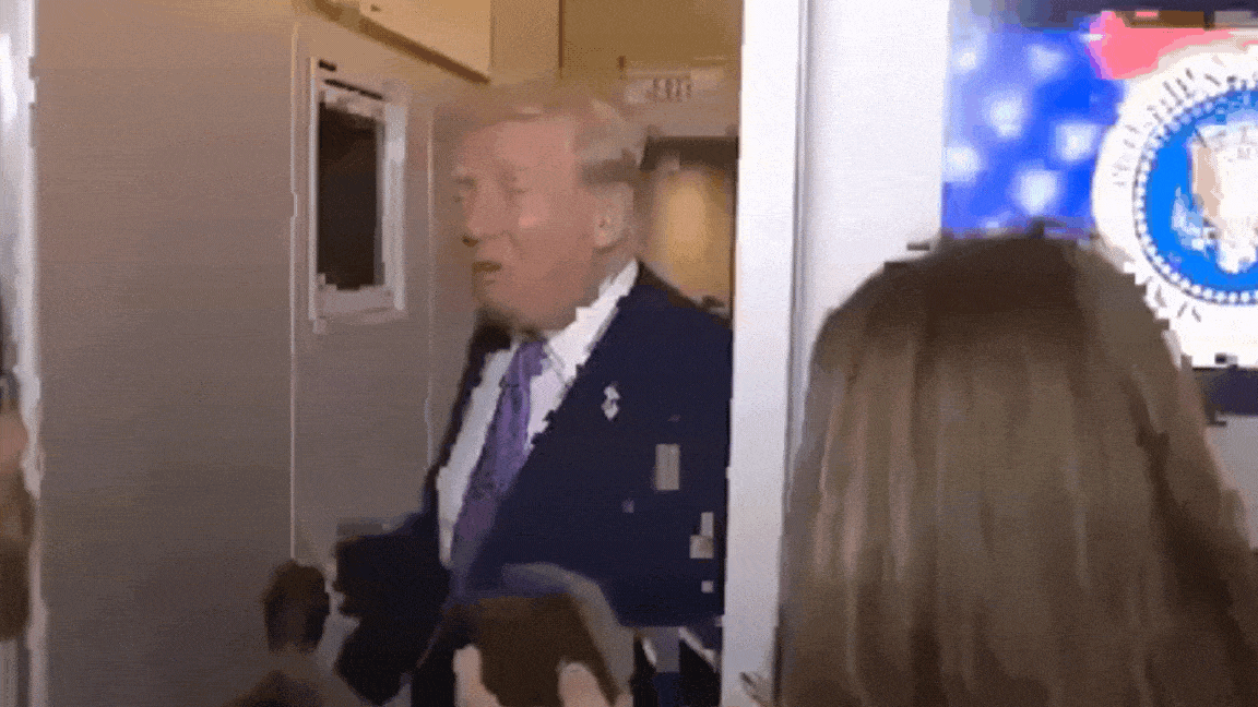 WATCH: Donald Trump clashes with reporters in awkward moment as he asks 'are you stupid?'