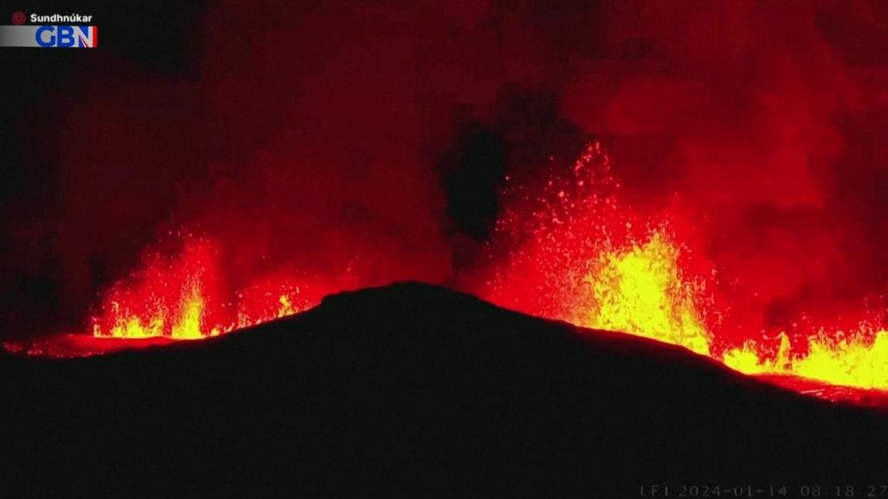WATCH: Volcano erupts in Iceland, forcing evacuation of nearby town's residents