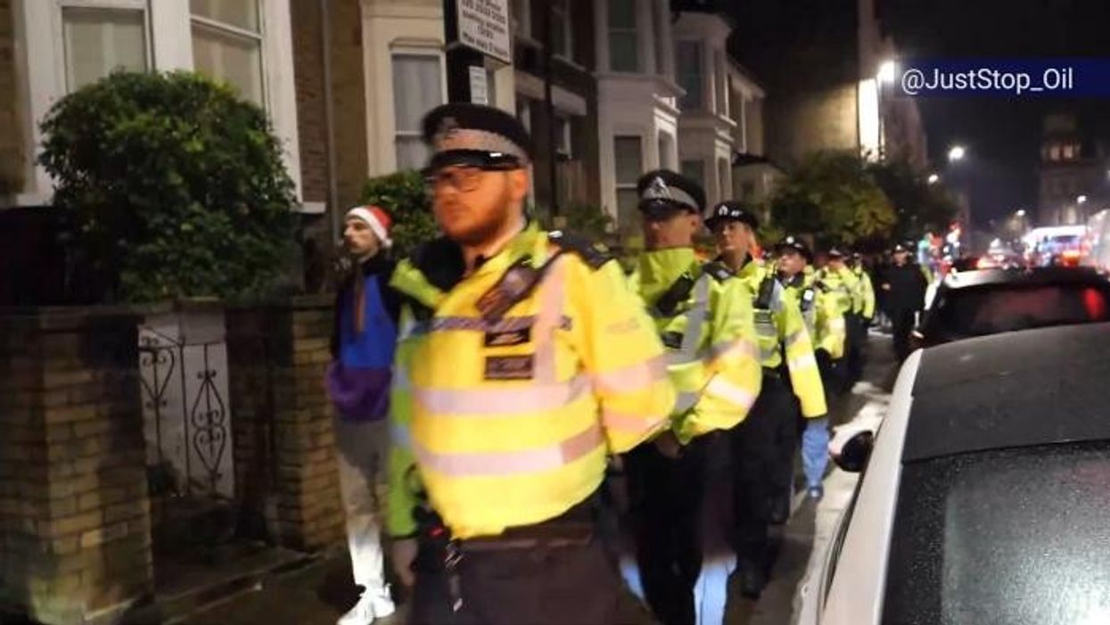 Just Stop Oil protest outside Sir Keir Starmer's HOME as police forced to intervene