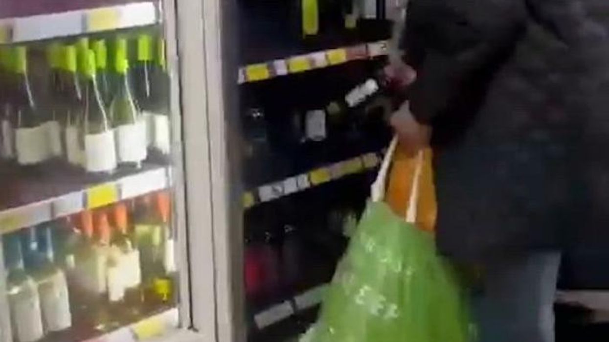 Tesco's alcohol unit raided by four yobs as horrified shoppers watch on