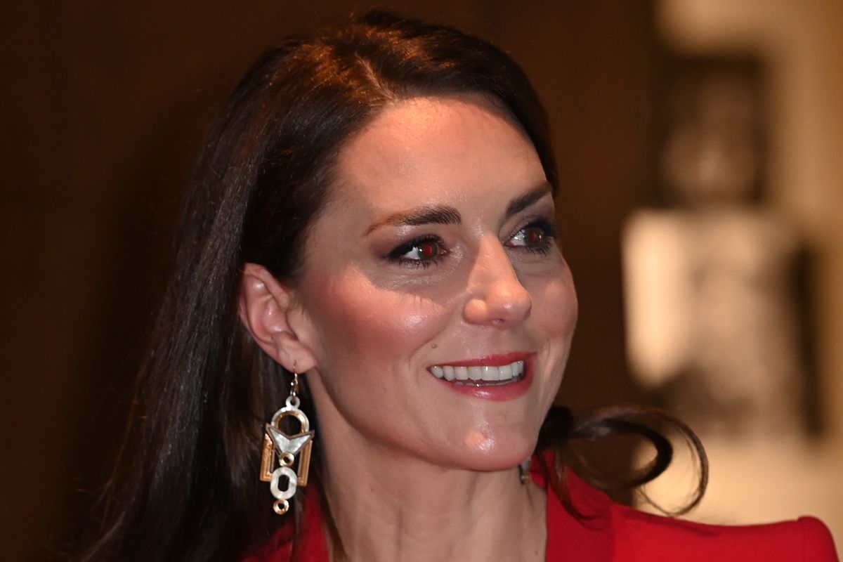 Kate Middleton dazzles in red at Bafta event as Princess launches landmark campaign