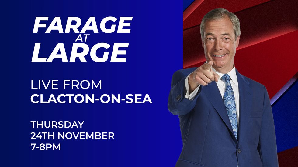 Farage at Large Join GB News' Nigel Farage live in ClactononSea