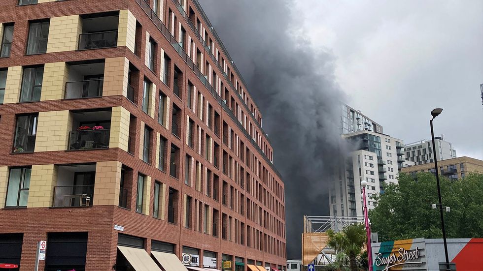 Huge fire breaks out near Elephant and Castle station in South London
