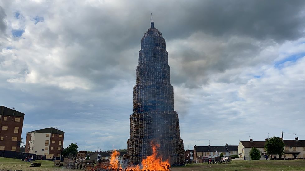 DUP says bid to remove a contentious loyalist bonfire should never have gone to court