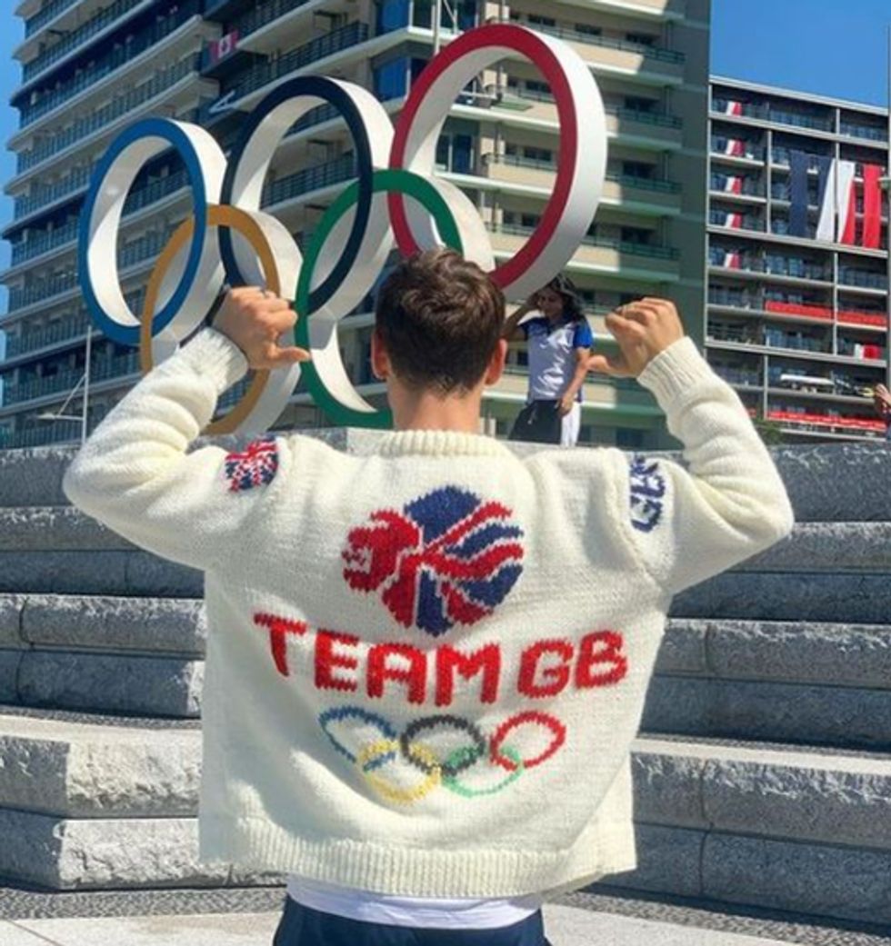 Tokyo Olympics: Tom Daley reveals Team GB cardigan after knitting in the stands