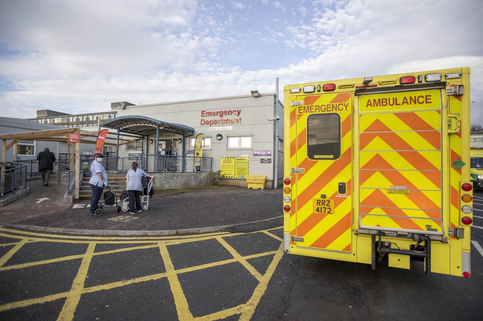 Hospital ceiling collapses, four people injured in Dundonald