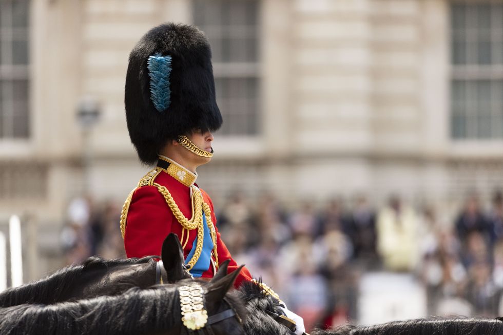 Prince William leads Trooping the Colour full dress rehearsal